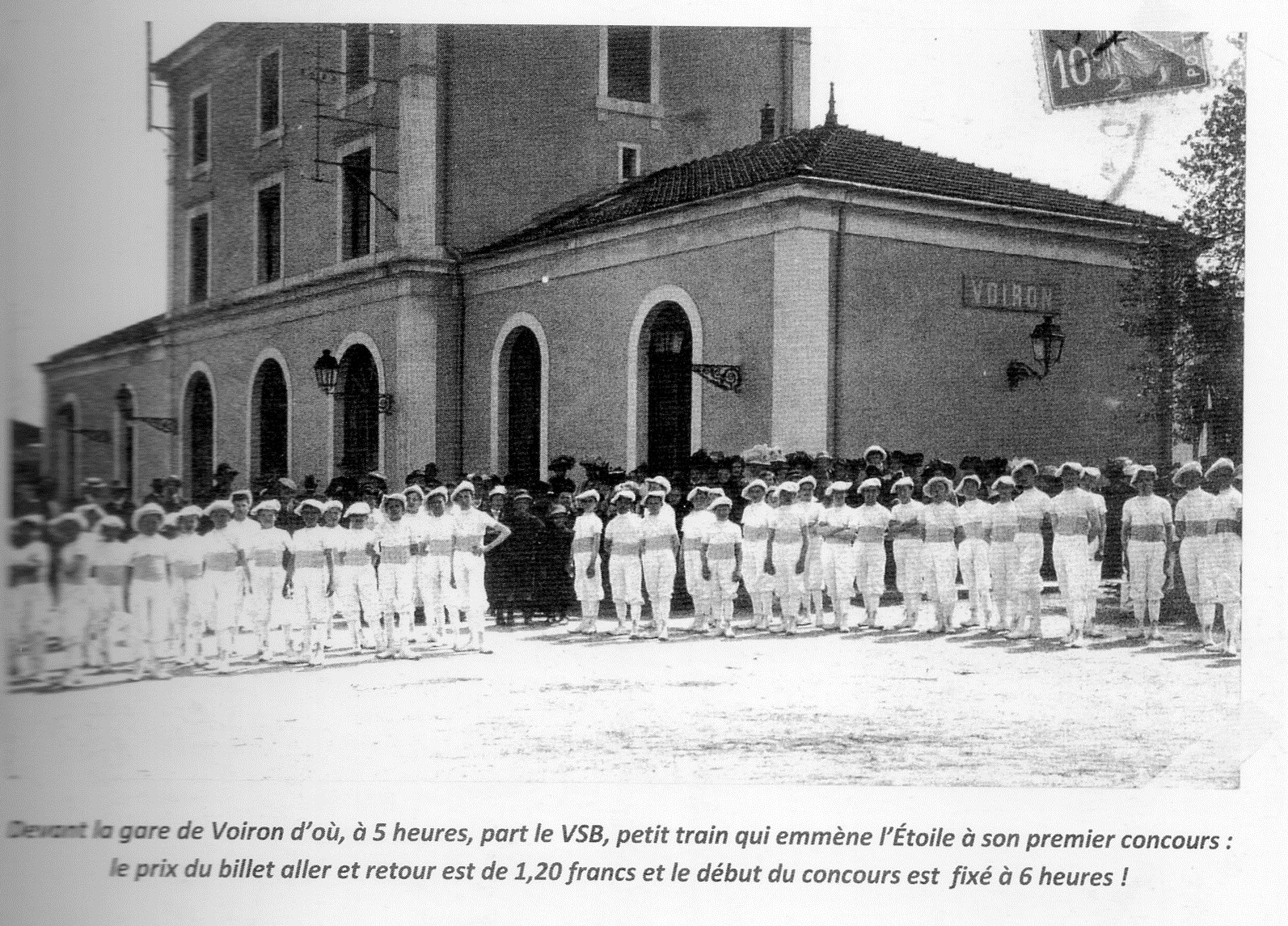 Historique : le premier concours de l'Étoile de Voironn le 9 juillet 1911