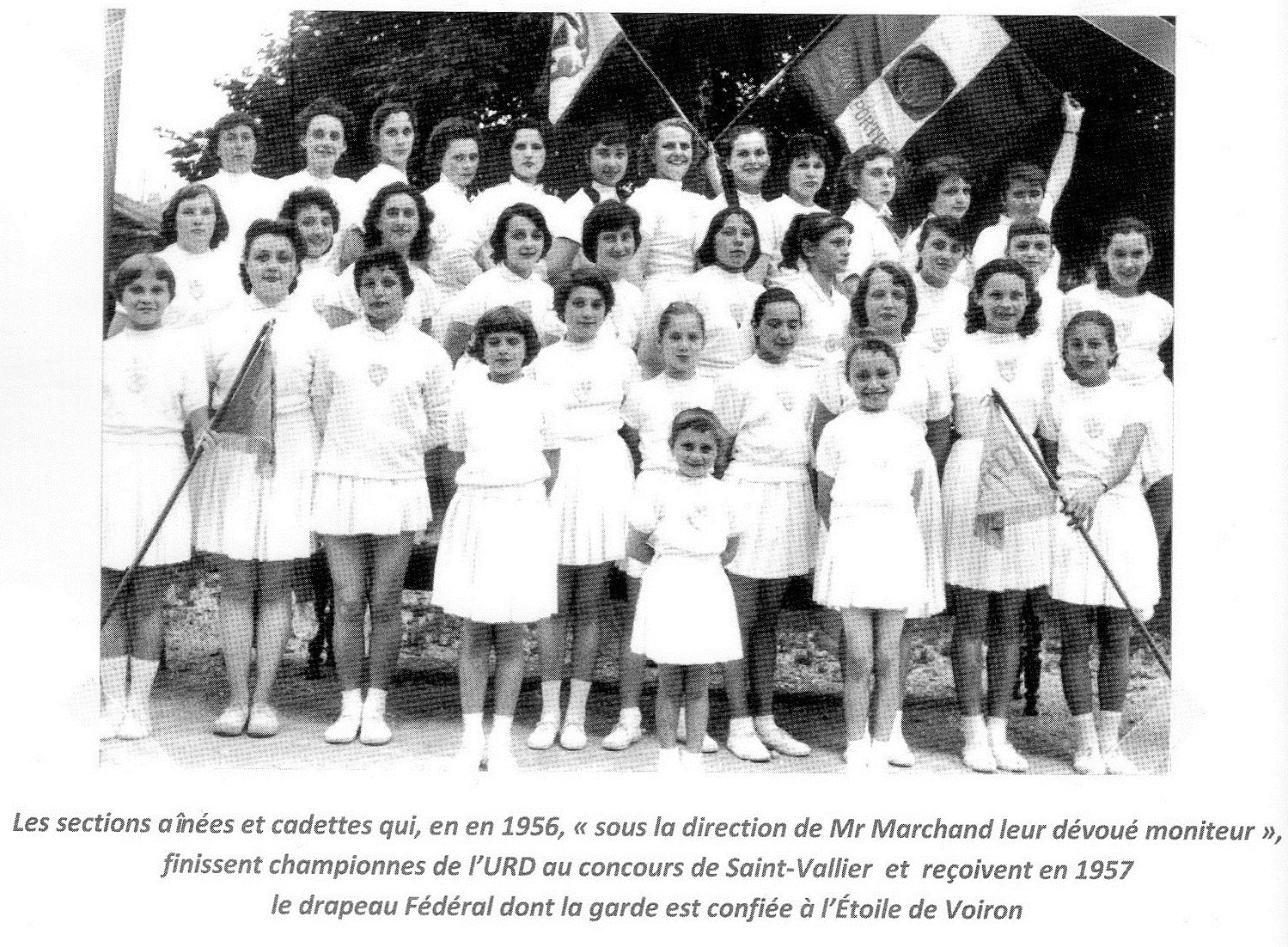 L'équipe Féminine de 1956