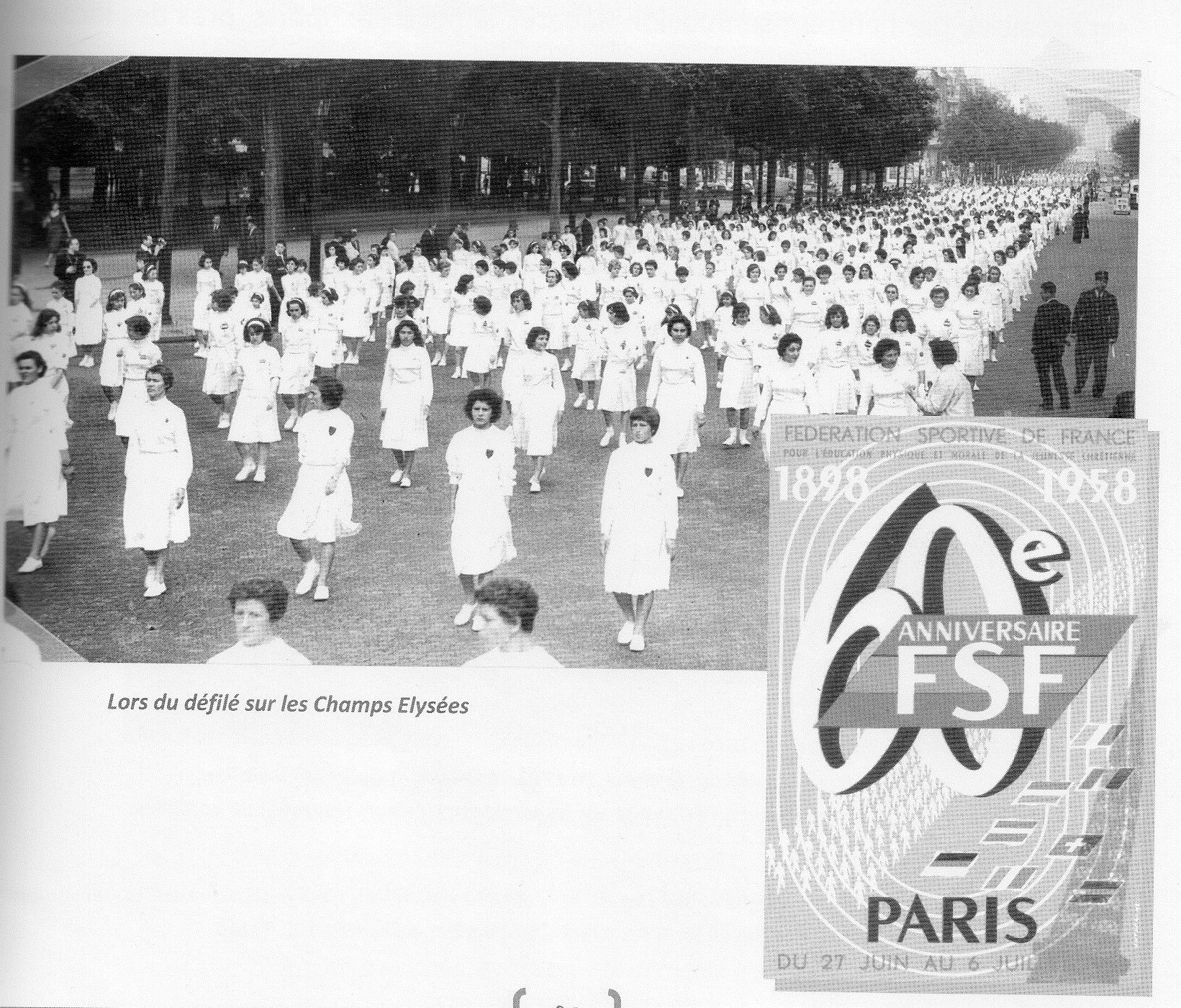 Défilé sur les Champs Élysées 1958