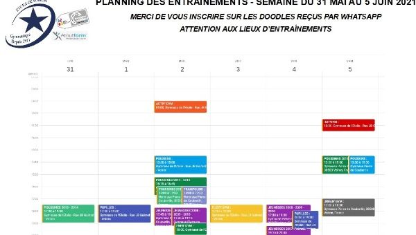 REPRISE DES ENTRAINEMENTS