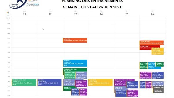 CALENDRIER 2021-2022