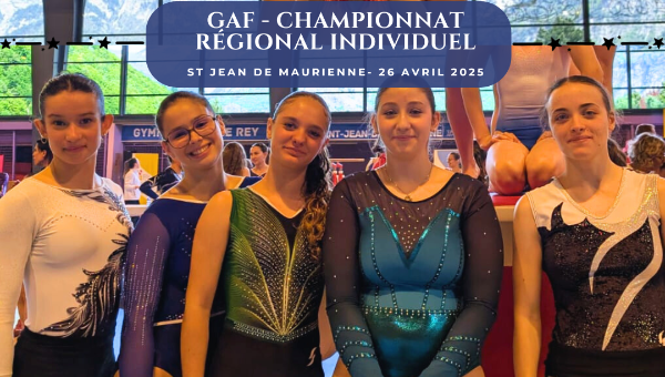 Résultats Championnat Individuel Régional