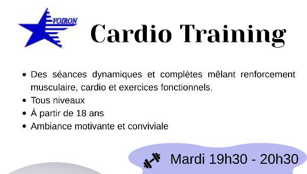 Nouveau cours Cardio'Gym